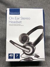Insignia Pc Headset with Flexible Boom Microphone Black NS-PAH5101 - Open Box A+ picture