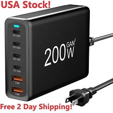 200W USB C Charger, 6-Port Universal Usb-c iPad IOS Windows Android Usb-c Device picture