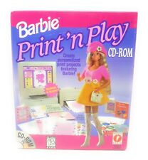 Mattel Barbie PRINT N' PLAY CD-ROM (1996) Sealed picture