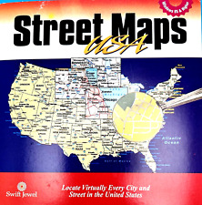 Street Maps USA 1999 CD Rom Disk Original Sleeve Windows 95, 98 or NT 4.0 Vtg picture