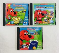 Clifford The Big Red Dog PC CD-ROM Lot Thinking Adventures Phonics Reading picture