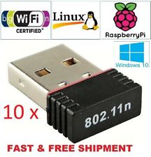 10 X Realtek Mini USB Wireless 802.11B/G/N LAN Card WiFi Network Adapter RTL8188 picture