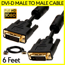 DVI Cable 6 Feet DVI-D Male to Male Monitor Cord for PC Projector Display LCD TV picture