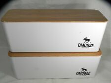 2 DMoose Cable Management Boxes, Hide Power Strips Loose Wires, Home Office picture