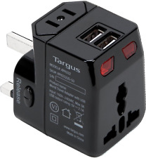 Targus World Travel Power Adapter with Dual USB Charging Ports for Black  picture
