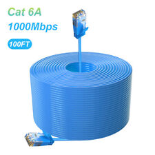 Long Cat6A Ethernet Shielded(STP) 10GB Fastest Network Cable - 25FT 50FT 100FT picture
