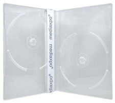 SLIM Clear Double DVD Cases 7MM Lot picture