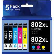 5PK Ink Cartridges for Epson 802 Workforce Pro WF-4730 WF-4720 WF-4734 4740 picture