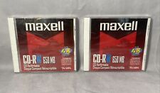 Lot Of 2 New Factory Sealed Maxell CD -RW CD 650 MB Compact Disque (Disk) picture