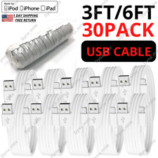 USB Charger Cable Long Data Cord Charging Line Lot For iPhone 14 13 12 11 8 7 XR picture