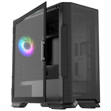 Vetroo M03 Compact Computer Case Micro ATX Black Gaming PC Case w/120mm ARGB Fan picture