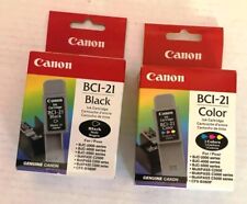 LOT OF 2 CANON BCI-21 INK CATRIDGES ONE BLACK AND ONE COLOR. picture