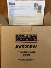 Altec Lansing AVS200W Computer Systems - 120v - Original Box - Vintage/White picture