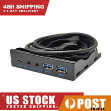 New 3.5in USB3.2 Gen2 Floppy Drive Front Panel 10Gbps with Audio USB-C Port picture