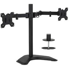 axGear Dual Monitor Stand Adjustable Desk Mount Arm for Led LCD 13 -27 Inch picture