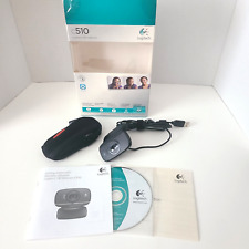 Logitech Webcam C510 Portable Camera 720p HD Clip Stand 360 w/ Mesh Case picture