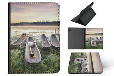 CASE COVER FOR APPLE IPAD|VINTAGE RETRO CANOE BOAT picture