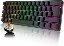 Wired Mechanical Keyboard Gaming Keyboard,62 Keys RGB Backlit Keyboard For PS4 picture