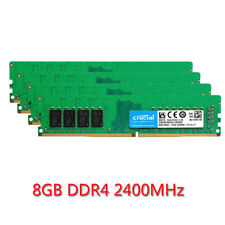 32GB Kit (4x 8GB) 4GB DDR4 2400MHz PC4-19200U Desktop Memory PC RAM CRUCIAL LOT picture