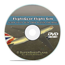 Advanced Flight Simulator, Learn How To Fly, Flight Trainer, DVD, + All Planes picture