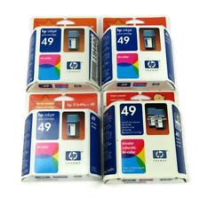 Lot of 4 Genuine HP 49 Ink Cartridge Tri-Color 51649A Exp 2002/2003 picture