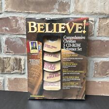 Believe Comprehensive Christian 5 CD-ROM Reference Set King James Version 1995 picture