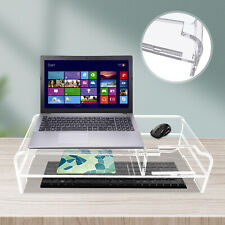 Clear Acrylic Monitor Stand Tabletop Laptop PC Computer Screen Riser Stand new picture