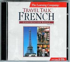 The Learning Company TRAVEL TALK FRENCH Conversation Basics 2-CD Set w/Books picture