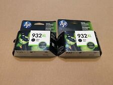 LOT OF 2 GENUINE HP 932XL BLACK INK CARTRIDGE CN053AN C1-1(18) picture