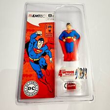 DC COMICS EMTEC Superman figure 8 GB USB 2.0 Flash Drive 4 Tattoos  picture