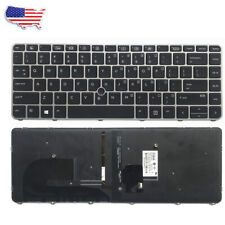 New Backlit Keyboard Fit For HP Elitebook 745 G3 G4 848 840 G3 G4 With Frame USA picture