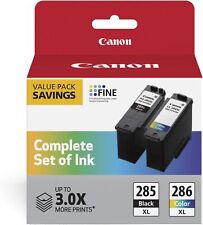 Genuine Ink PG-285 XL Black/CL-286 XL Color Cartridge Pack, (2 Cartridges) picture