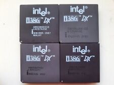 386DX Intel A80386DX-33 A80386DX33 386 33Mhz Vintage CPU GOLD picture