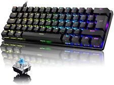 TK61 Wired 60% Mechanical Gaming Keyboard RGB Backlit Ultra-Compact For PC PS4 picture