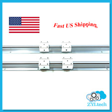 Zyltech SBR16 Linear Rail Set Supported Shaft + Bearing Blocks for CNC 600 mm picture