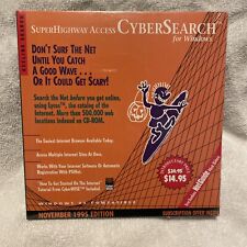 NEW Vintage Superhighway Access Offline Cybersearch For Windows 1995 CD-ROM picture