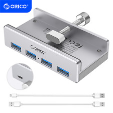 ORICO USB 3.0 Hub Aluminum 4Port USB Hub Clamp Powered USB Splitter A to C Cable picture