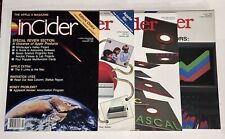 Vintage 1985/1986 Lot Of 3 inCider Apple II Magazines Super Calc3A LANs RGB picture