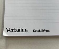 Verbatim DataLife MF2HD Disk Data CD ROM advertising note pad computer label VTG picture