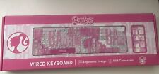 Barbie Wired USB PC Keyboard Brand New Mattel 2023 picture