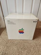 Vintage 80's Apple Computer Monitor Box Only Rainbow Apple Rare HTF  picture