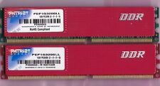 2GB 2x1GB PC3200 Patriot DDR-400 PEP1G3200LL PE000003 Gamer Ram Kit DDR1 PC-3200 picture