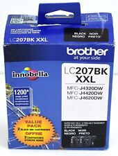 Brother LC207BK XXL Black Ink Cartridge 2-Pack LC2072PKS Genuine picture