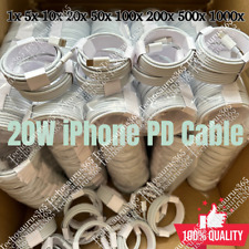 Bulk Lot 20W PD USB C Fast Charger Cable Type C Cord For iPhone 14 13 12 11 8 6 picture
