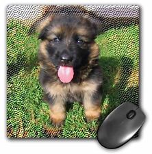 3dRose German Shepherd Puppy with Textured Background MousePad picture