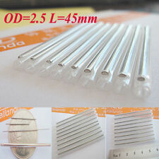 1000pcs Dia 2.5mm Fiber Optic Fusion Splice Protection Sleeves Tube 45mm Clear picture