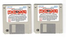 Vintage Monopoly Deluxe 3-1/2” 3.5 Inch Floppy Discs Virgin Games picture
