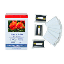 Fits Canon Selphy CP720 CP760 KP-108IN Color Inks 3115B001 + 4X6 Photo Paper Set picture