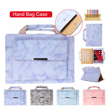 For iPad 8th Gen/7th 10.2-inch Hand Bag Marble Pattern Stand Wallet Case Cover  picture