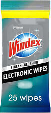 Windex Electronics Wipes, Pre-Moistened, Provides Streak-Free Shine, 25 Count picture